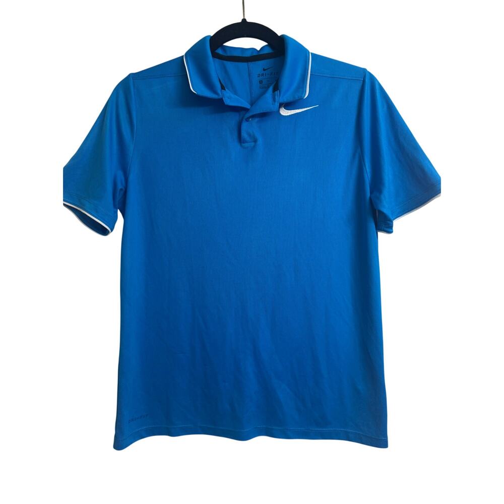 Nike Dri-FIT Kids Royal Blue Polo Shirt Extra Large
